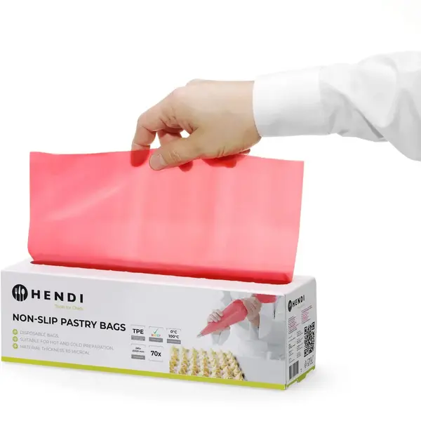 Wegwerpspuitzakken | Kunststof | Rood | Antislip | 70 Stuks | 520x280mm