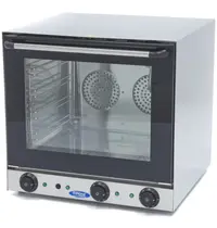 Maxima Heteluchtoven | 4 Niveaus (435x315) | Elektrisch | 0°C/300°C | 2.67kW (230V) | Bevochtiging (Handmatig) | Grillfunctie | 595x615x570(h)mm 