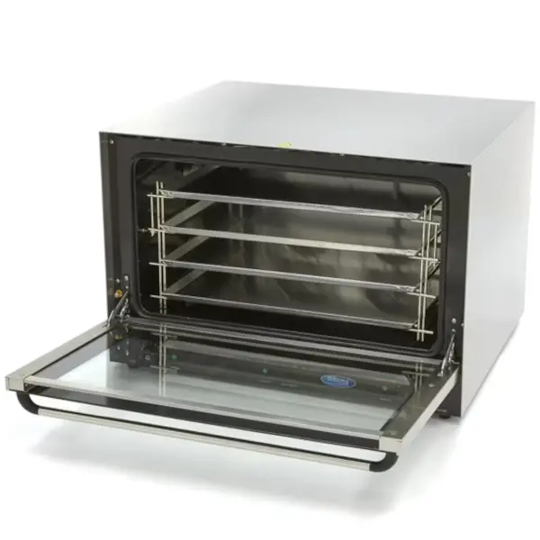 Heteluchtoven | 4 Niveaus (EN600x400) | Elektrisch | 0°C/300°C | 3.6kW (230V) | Bevochtiging (Handmatig) | 834x796x570(h)mm