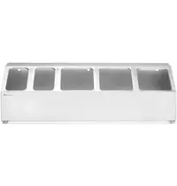 HENDI GN-bakhouder | RVS | 2x 1/9 GN + 3x 1/6 GN | 745x245x215(h)mm