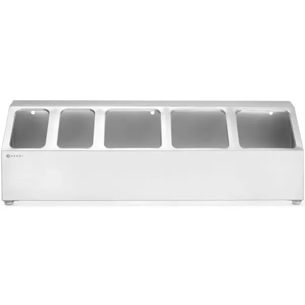GN-bakhouder | RVS | 2x 1/9 GN + 3x 1/6 GN | 745x245x215(h)mm