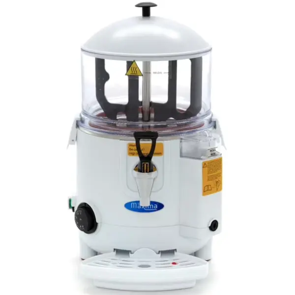 Chocolademelkdispenser | Wit | 5L | 0°C/90°C | 1kW (230V) | Lekbak | 290x410x460(h)mm