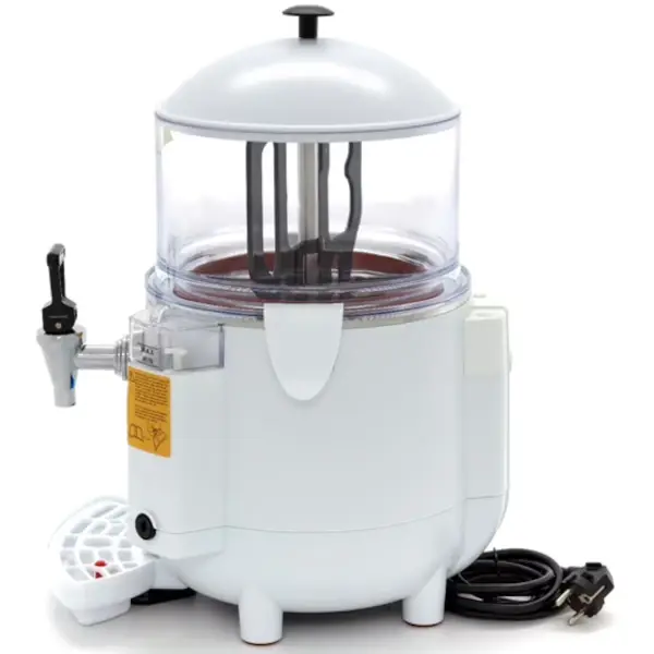 Chocolademelkdispenser | Wit | 5L | 0°C/90°C | 1kW (230V) | Lekbak | 290x410x460(h)mm