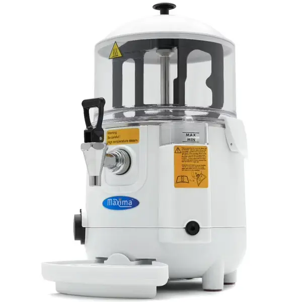 Chocolademelkdispenser | Wit | 5L | 0°C/90°C | 1kW (230V) | Lekbak | 290x410x460(h)mm