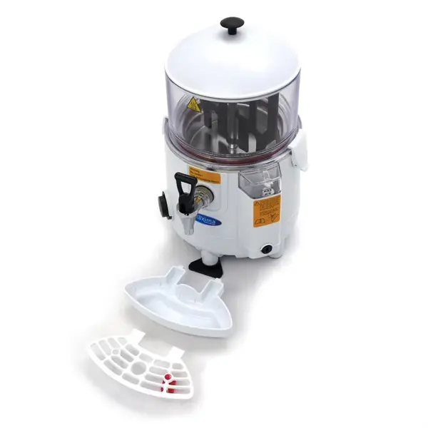 Chocolademelkdispenser | Wit | 5L | 0°C/90°C | 1kW (230V) | Lekbak | 290x410x460(h)mm