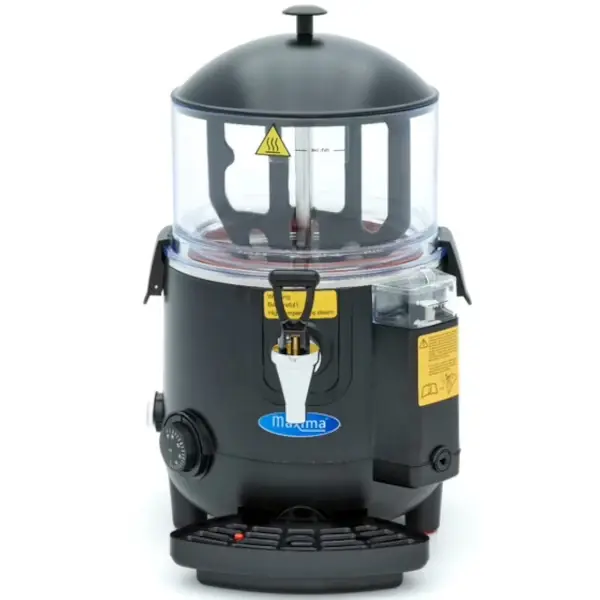 Chocolademelkdispenser | Zwart | 5L | 0°C/90°C | 1kW (230V) | Lekbak | 290x410x460(h)mm