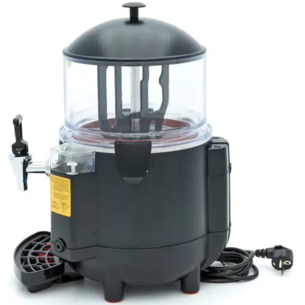 Chocolademelkdispenser | Zwart | 5L | 0°C/90°C | 1kW (230V) | Lekbak | 290x410x460(h)mm