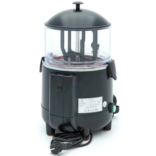 Chocolademelkdispenser | Zwart | 5L | 0°C/90°C | 1kW (230V) | Lekbak | 290x410x460(h)mm