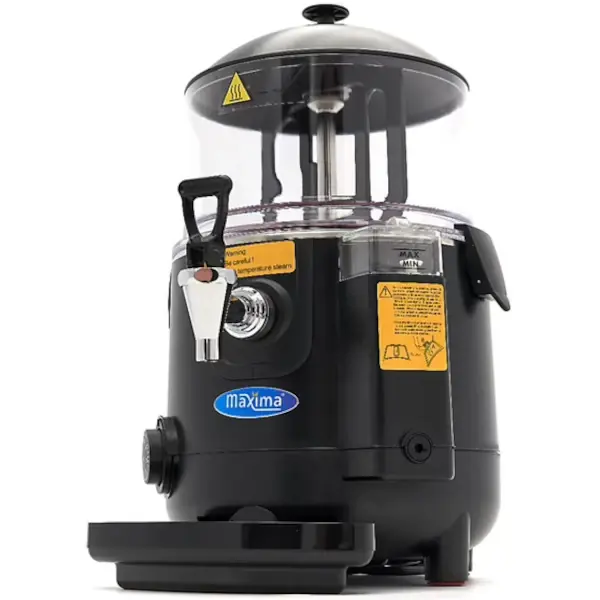 Chocolademelkdispenser | Zwart | 5L | 0°C/90°C | 1kW (230V) | Lekbak | 290x410x460(h)mm