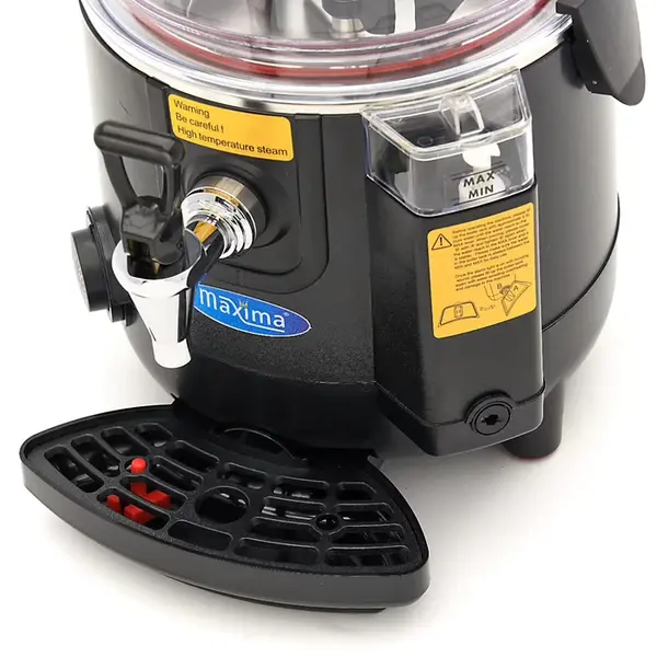 Chocolademelkdispenser | Zwart | 5L | 0°C/90°C | 1kW (230V) | Lekbak | 290x410x460(h)mm