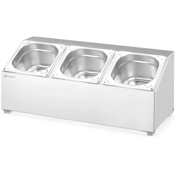 GN-bakhouder | RVS | 3x 1/6 GN | 512x245x215(h)mm