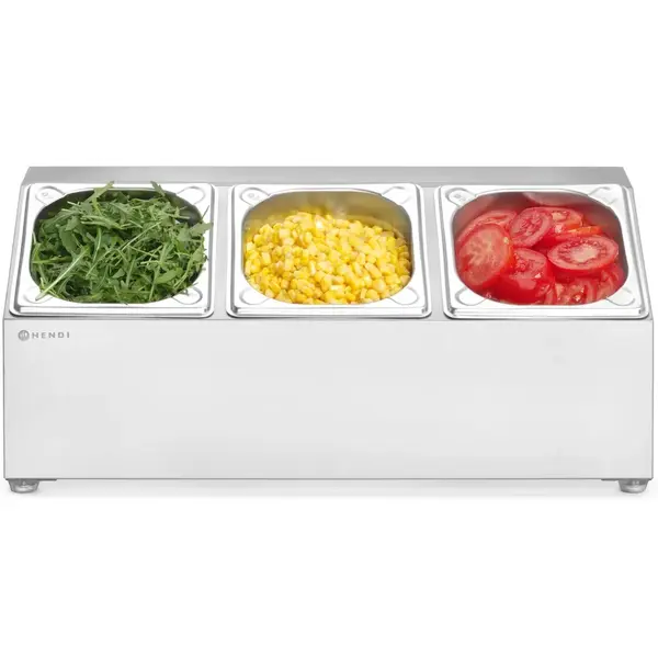 GN-bakhouder | RVS | 3x 1/6 GN | 512x245x215(h)mm