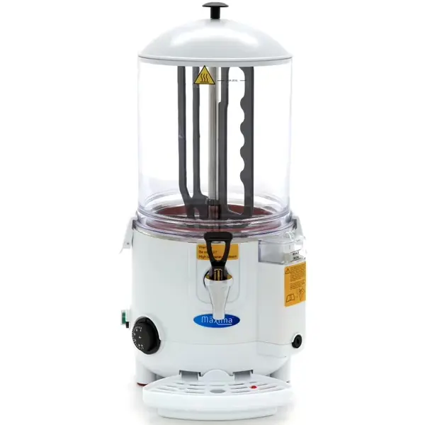 Chocolademelkdispenser | Wit | 10L | 0°C/90°C | 1kW (230V) | Lekbak | 290x410x580(h)mm