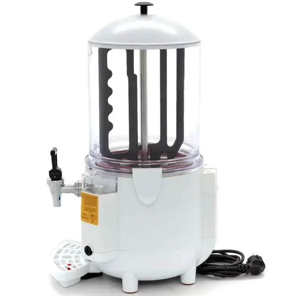 Chocolademelkdispenser | Wit | 10L | 0°C/90°C | 1kW (230V) | Lekbak | 290x410x580(h)mm