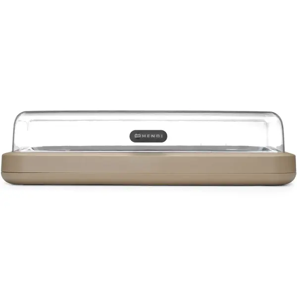 Buffetvitrine | UNIQ (Design by Bronwasser) | Kunststof/RVS | Gekoeld | Incl. Serveerchaal (1/1 GN) | Koelelement + Flip-Top Deksel | 593x389x147(h)mm