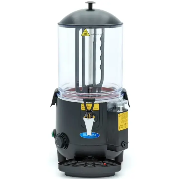 Chocolademelkdispenser | Zwart | 10L | 0°C/90°C | 1kW (230V) | Lekbak | 290x410x580(h)mm