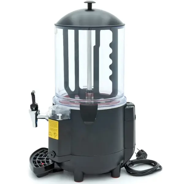 Chocolademelkdispenser | Zwart | 10L | 0°C/90°C | 1kW (230V) | Lekbak | 290x410x580(h)mm