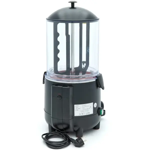 Chocolademelkdispenser | Zwart | 10L | 0°C/90°C | 1kW (230V) | Lekbak | 290x410x580(h)mm