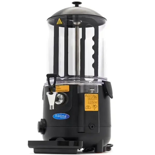 Chocolademelkdispenser | Zwart | 10L | 0°C/90°C | 1kW (230V) | Lekbak | 290x410x580(h)mm