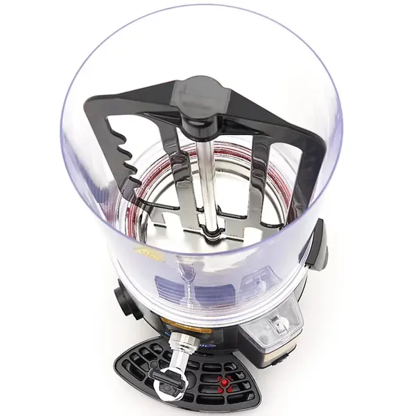 Chocolademelkdispenser | Zwart | 10L | 0°C/90°C | 1kW (230V) | Lekbak | 290x410x580(h)mm