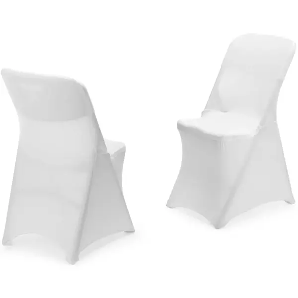 Stoelhoes | Opklapbare Buffetstoelen | Wit | Polyester/Elastaan | 540x440x840(h)mm