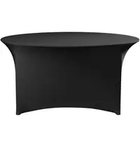 HENDI Tafelhoes | Zwart | Polyester/Elastaan | Ø1500x760(h)mm