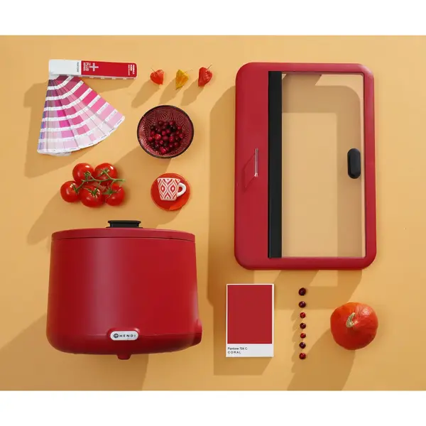 Soepketel | UNIQ (Design by Bronwasser) | Rood | 8L | 35°C/85°C | 0.5kW (230V) | Ø366x325(h)mm