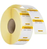 HENDI Voedseletiketten | Dinsdag | Kleurgecodeerd | 1000 Stuks | 25x25mm