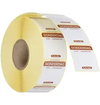 HENDI Voedseletiketten | Donderdag | Kleurgecodeerd | 1000 Stuks | 25x25mm