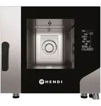 HENDI Hetelucht-/Stoomoven | CONTACT | 5 Niveaus (1/1 GN) | Elektrisch | 30°C/270°C | 7.8kW (400V) | Bevochtiging (Automatisch) | Zelfreiniging | Touchscreen | 730x849x700(h)mm 