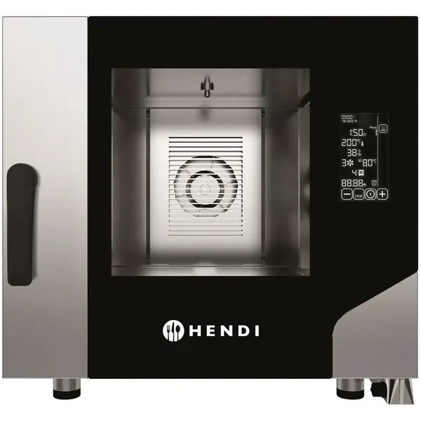 Hetelucht-/Stoomoven | CONTACT | 5 Niveaus (1/1 GN) | Elektrisch | 30°C/270°C | 7.8kW (400V) | Bevochtiging (Automatisch) | Zelfreiniging | Touchscreen | 730x849x700(h)mm