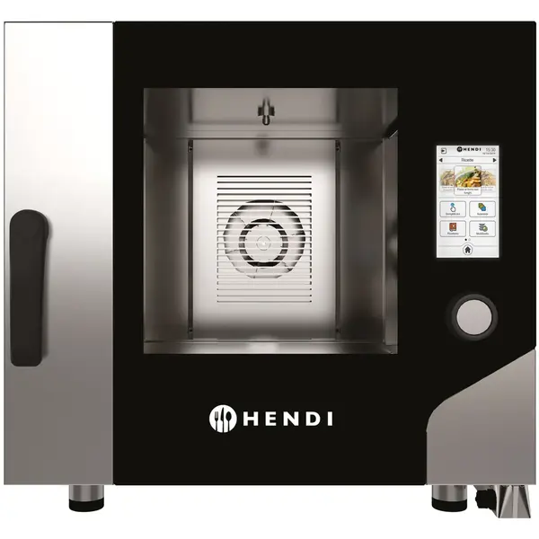 Hetelucht-/Stoomoven | TOUCH | 5 Niveaus (1/1 GN) | Elektrisch | 30°C/270°C | 7.8kW (400V) | Bevochtiging (Automatisch) | Zelfreiniging | Touchscreen | WiFi | 730x784x700(h)mm