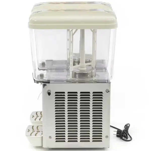 Gekoelde Drankendispenser | Wit/RVS | 2x 18L | +7°C/+12°C | 490x450x700(h)mm