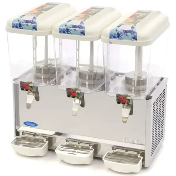 Gekoelde Drankendispenser | Wit/RVS | 3x 18L | +7°C/+12°C | 730x450x700(h)mm