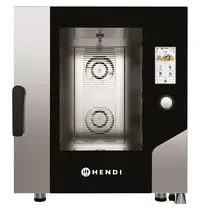 HENDI Hetelucht-/Stoomoven | TOUCH | 7 Niveaus (1/1 GN) | Elektrisch | 30°C/270°C | 11.4kW (400V) | Bevochtiging (Automatisch) | Zelfreiniging | Touchscreen | WiFi | 730x784x850(h)mm 