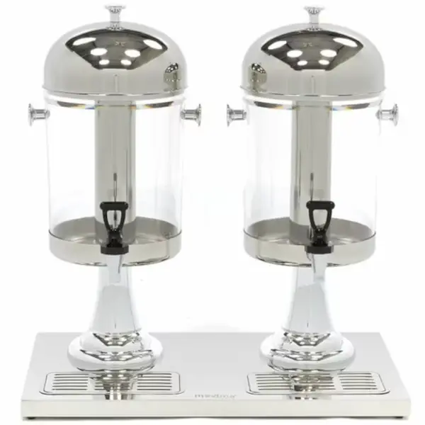 Drankendispenser | RVS | 2x 8L | Passief Koelbaar | 550x360x560(h)mm