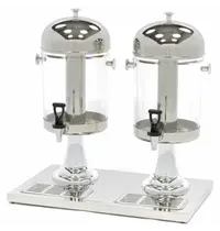 Maxima Drankendispenser | RVS | 2x 8L | Passief Koelbaar | 550x360x560(h)mm