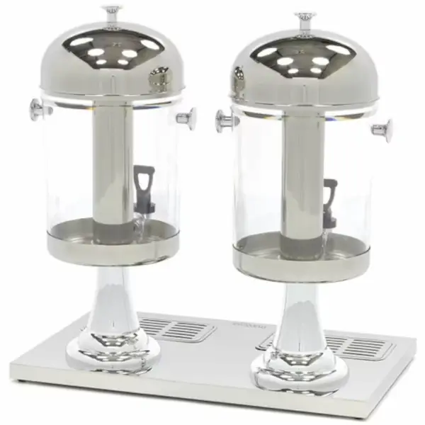 Drankendispenser | RVS | 2x 8L | Passief Koelbaar | 550x360x560(h)mm