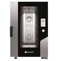 HENDI Hetelucht-/Stoomoven | TOUCH | 11 Niveaus (1/1 GN) | Elektrisch | 30°C/270°C | 15.4kW (400V) | Bevochtiging (Automatisch) | Zelfreiniging | Touchscreen | WiFi | 730x785x1130(h)mm 