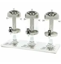 Maxima Drankendispenser | RVS | 3x 8L | Passief Koelbaar | 860x360x560(h)mm