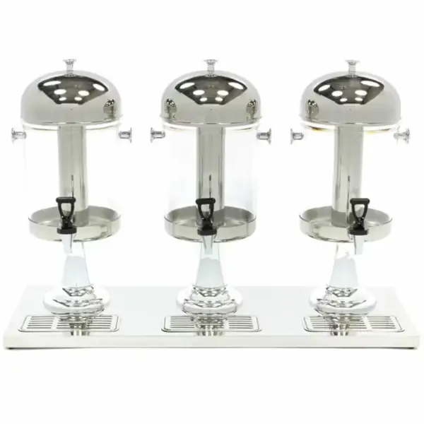 Drankendispenser | RVS | 3x 8L | Passief Koelbaar | 860x360x560(h)mm