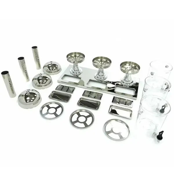 Drankendispenser | RVS | 3x 8L | Passief Koelbaar | 860x360x560(h)mm