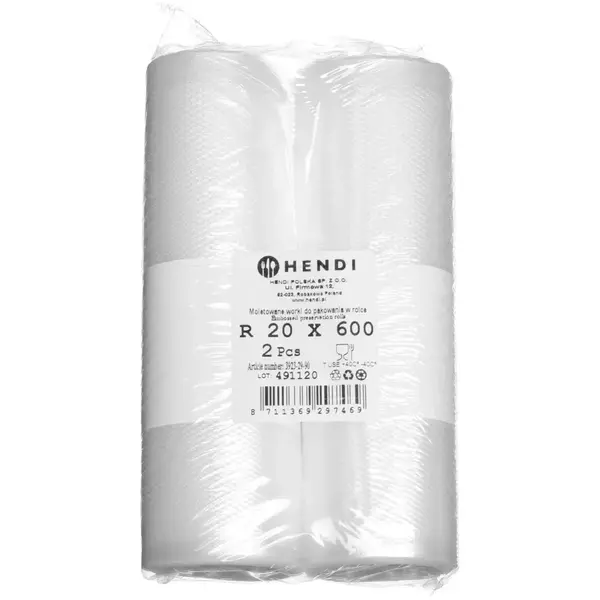 Vacuümzakken (Rol) | Breedte 200mm | Reliëf | Rollengte 6m | 2 Stuks