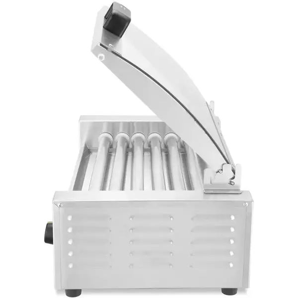 Worstengrill | 1 Zone (7 Rollen) | ≤ 230°C | 0.62kW (230V) | Incl. Deksel | 566x375x259(h)mm