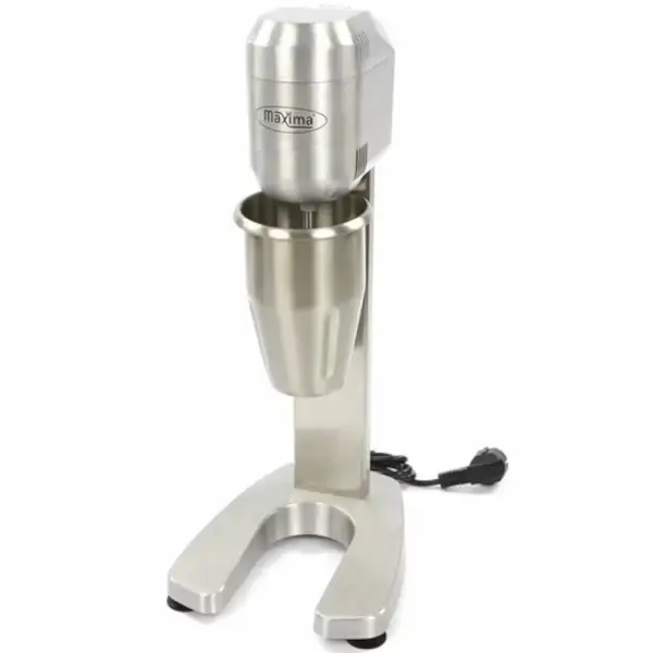 Milkshaker | Enkel | RVS | 1L | 0.4kW (230V) | Incl. RVS Mengbeker | 200x230x500(h)mm