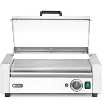 HENDI Worstengrill | 1 Zone (9 Rollen) | ≤ 230°C | 0.79kW (230V) | Incl. Deksel | 566x450x259(h)mm