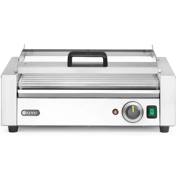Worstengrill | 1 Zone (9 Rollen) | ≤ 230°C | 0.79kW (230V) | Incl. Deksel | 566x450x259(h)mm