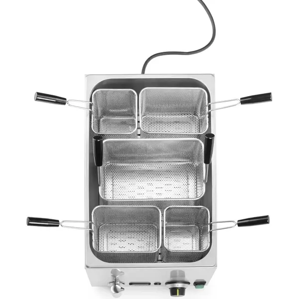 Pastakoker | Elektrisch | 25L | 45°C/110°C | 3.5kW (230V) | Aftapkraan | 601x326x279(h)mm