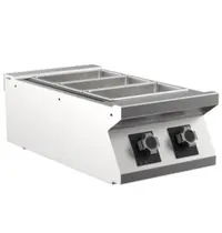 Mareno Bain-Marie | M1-700 | Elektrisch 1,8kW 230V | Tafelmodel | GN 1/1 Max 15cm Diep | Aftapkraan Onderzijde | RVS | 400(b)x750(d)x250(h)mm