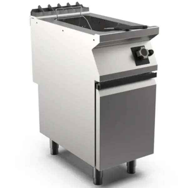 Gasfriteuse | M1-700 | Staand model | RVS | 14kW | Thermokoppels | Waakvlam | Aftapkraan | Koude Zone | 15 liter | 400(b)x750(d)x900(h)mm